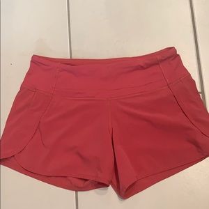 Mauve Lululemon speed up shorts